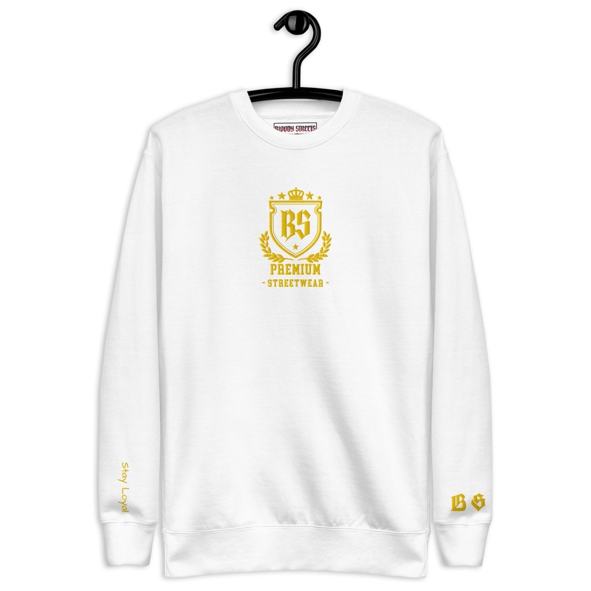 Classic Streetwear Pullover OG - Gold V2 - BLOODY - STREETS.DE Streetwear Herren und Damen Hoodies, T-Shirts, Pullis