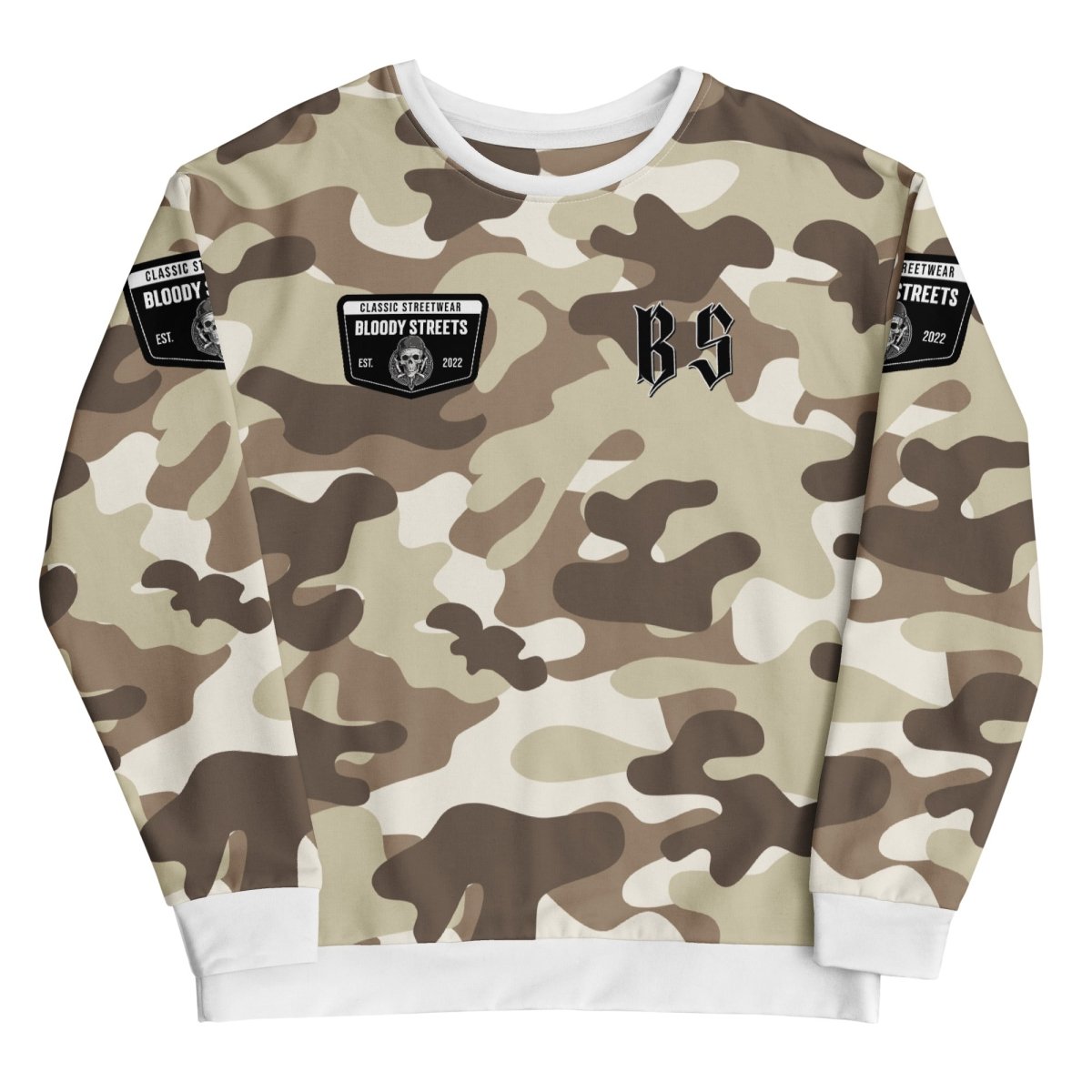 Classic Streetwear Pullover OG SAND STORM - BLOODY - STREETS.DE Streetwear Herren und Damen Hoodies, T-Shirts, Pullis