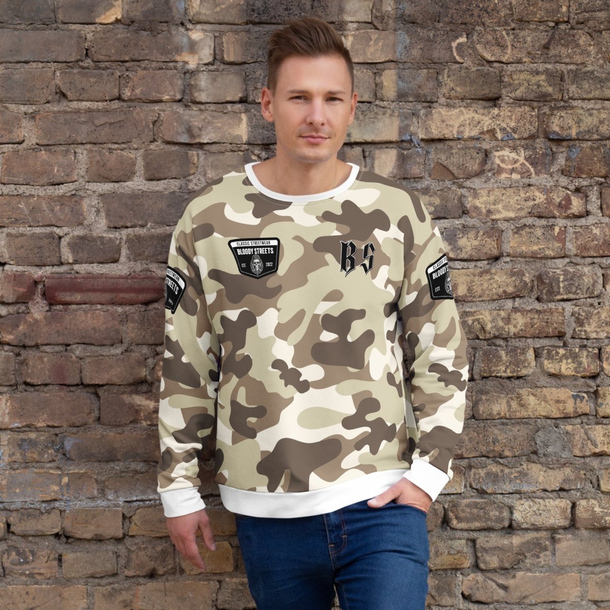Classic Streetwear Pullover OG SAND STORM - BLOODY - STREETS.DE Streetwear Herren und Damen Hoodies, T-Shirts, Pullis