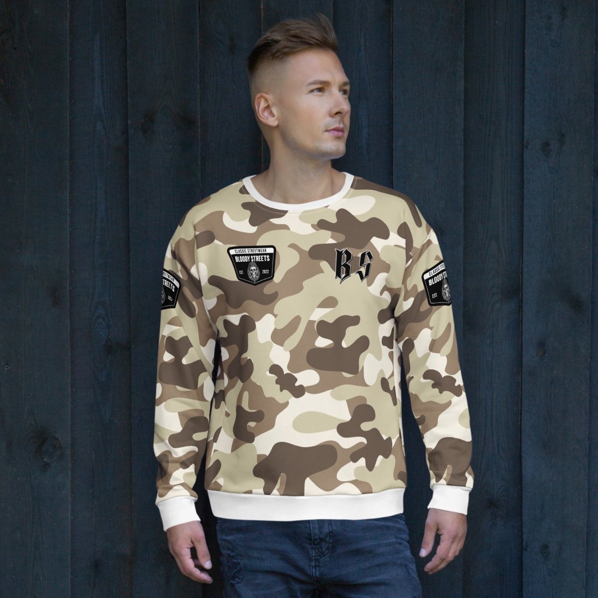 Classic Streetwear Pullover OG SAND STORM - BLOODY - STREETS.DE Streetwear Herren und Damen Hoodies, T-Shirts, Pullis