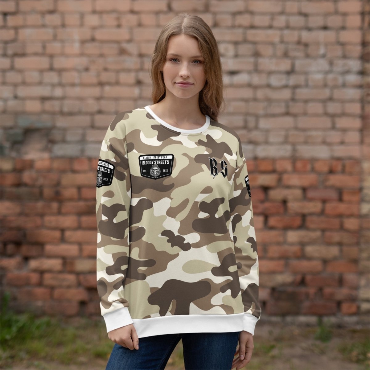 Classic Streetwear Pullover OG SAND STORM - BLOODY - STREETS.DE Streetwear Herren und Damen Hoodies, T-Shirts, Pullis