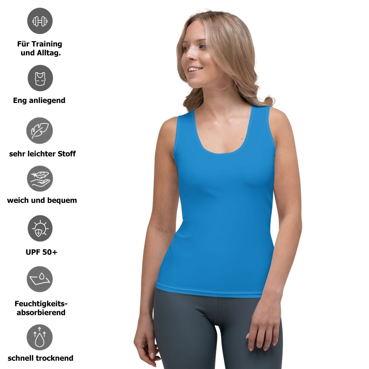 Damen Streetwear Tank Top Blau - BLOODY - STREETS.DE Streetwear Herren und Damen Hoodies, T-Shirts, Pullis