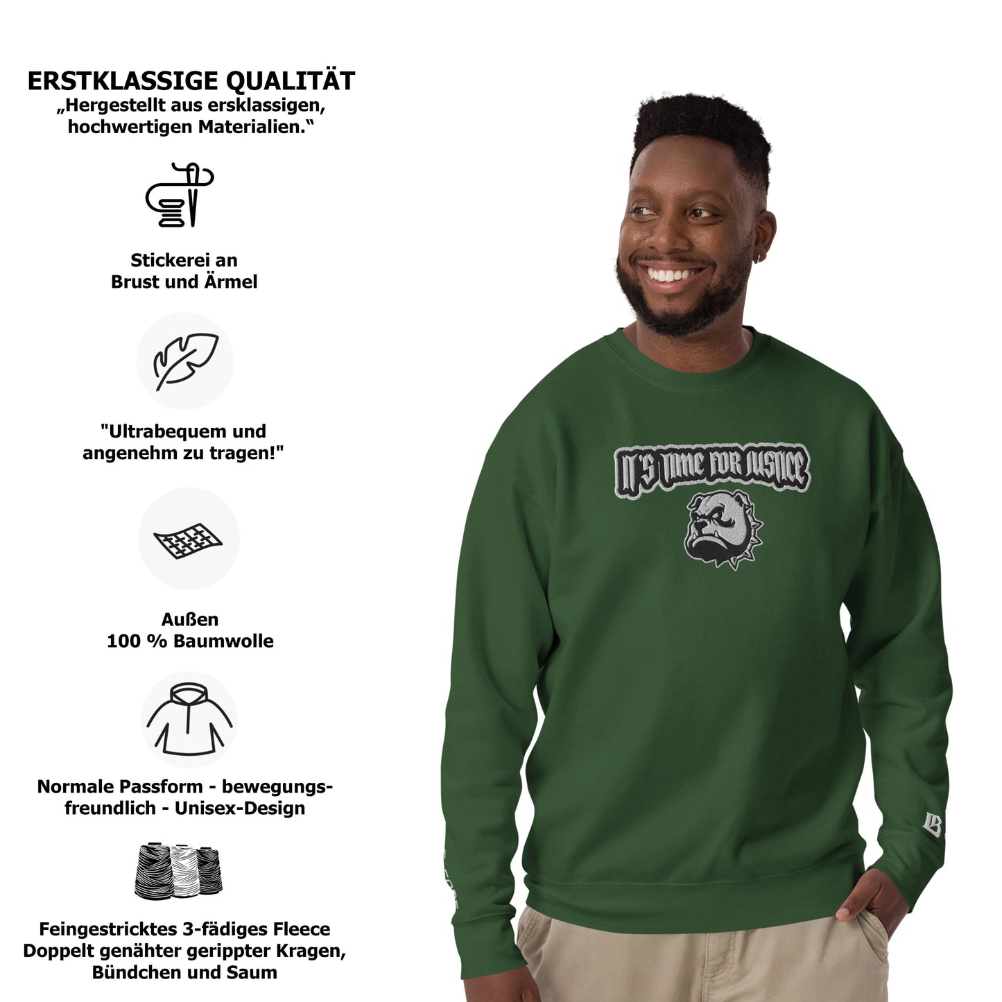 Streetwear Pullover - IT'S TIME FOR JUSTICE
