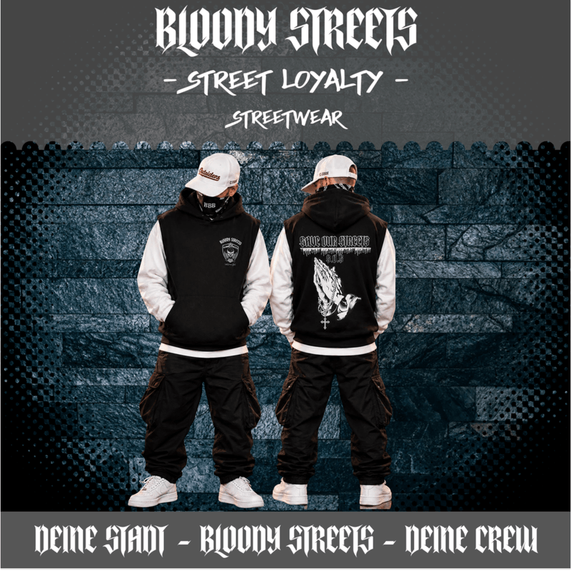 Hoodie ohne Ärmel S.O.S.