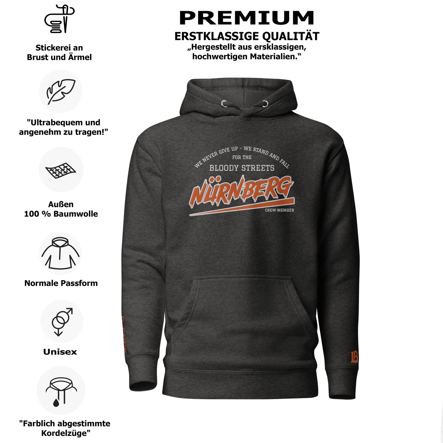 BS CITY Nürnberg Crew Member Streetwear Hoodie NEW VERS