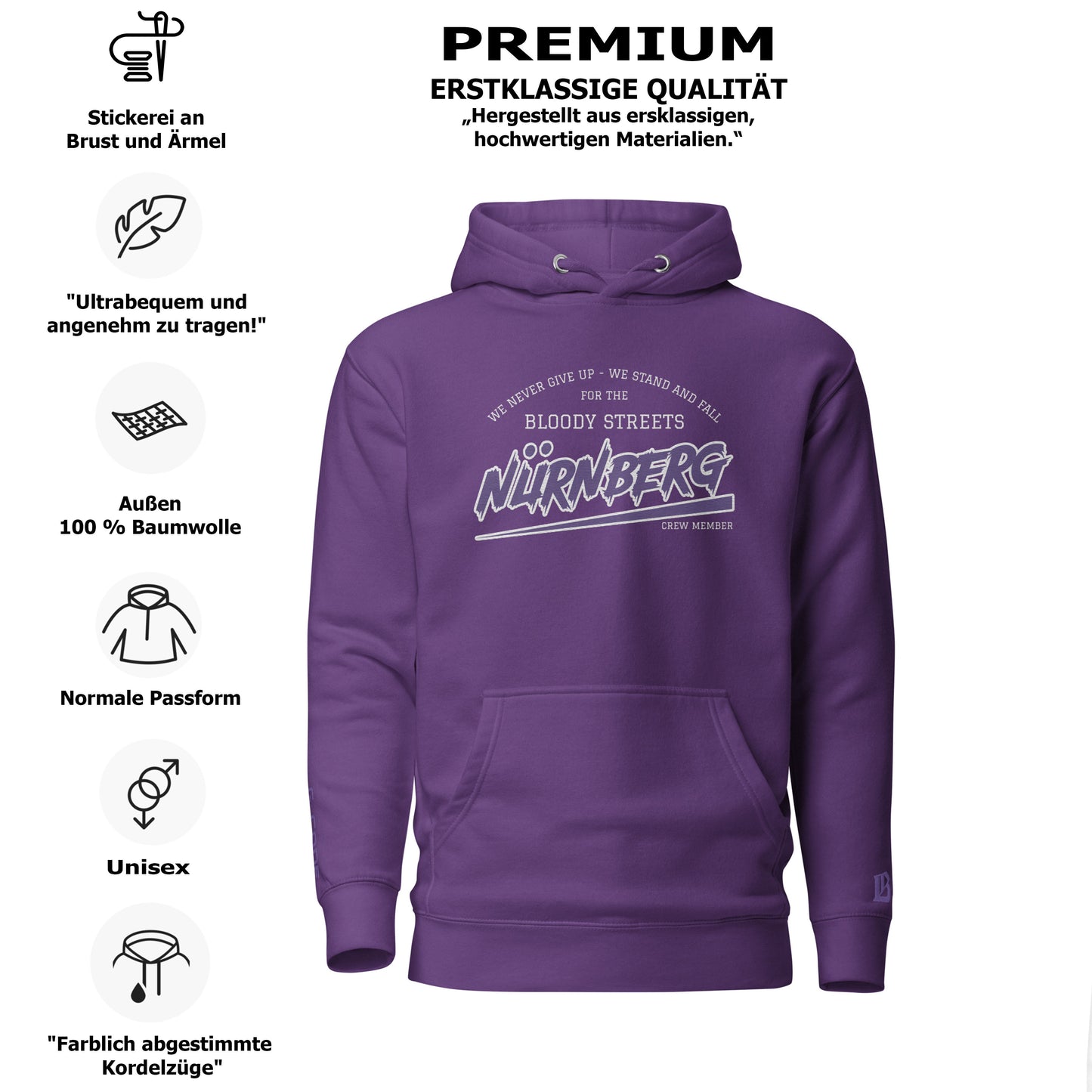 BS CITY Nürnberg Crew Member Streetwear Hoodie NEW VERS