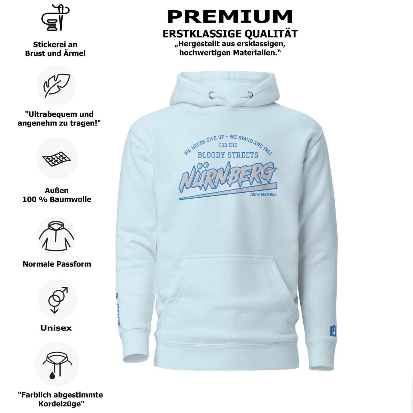 BS CITY Nürnberg Crew Member Streetwear Hoodie NEW VERS