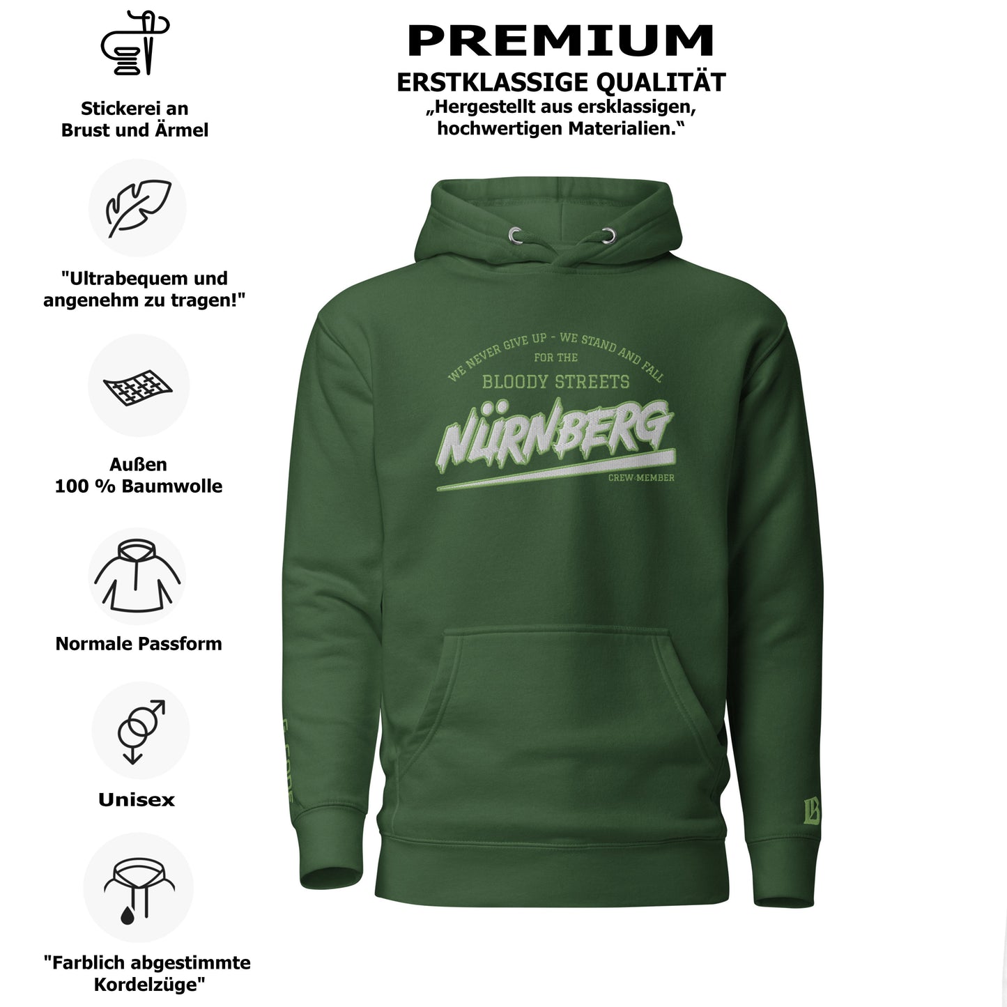 BS CITY Nürnberg Crew Member Streetwear Hoodie NEW VERS