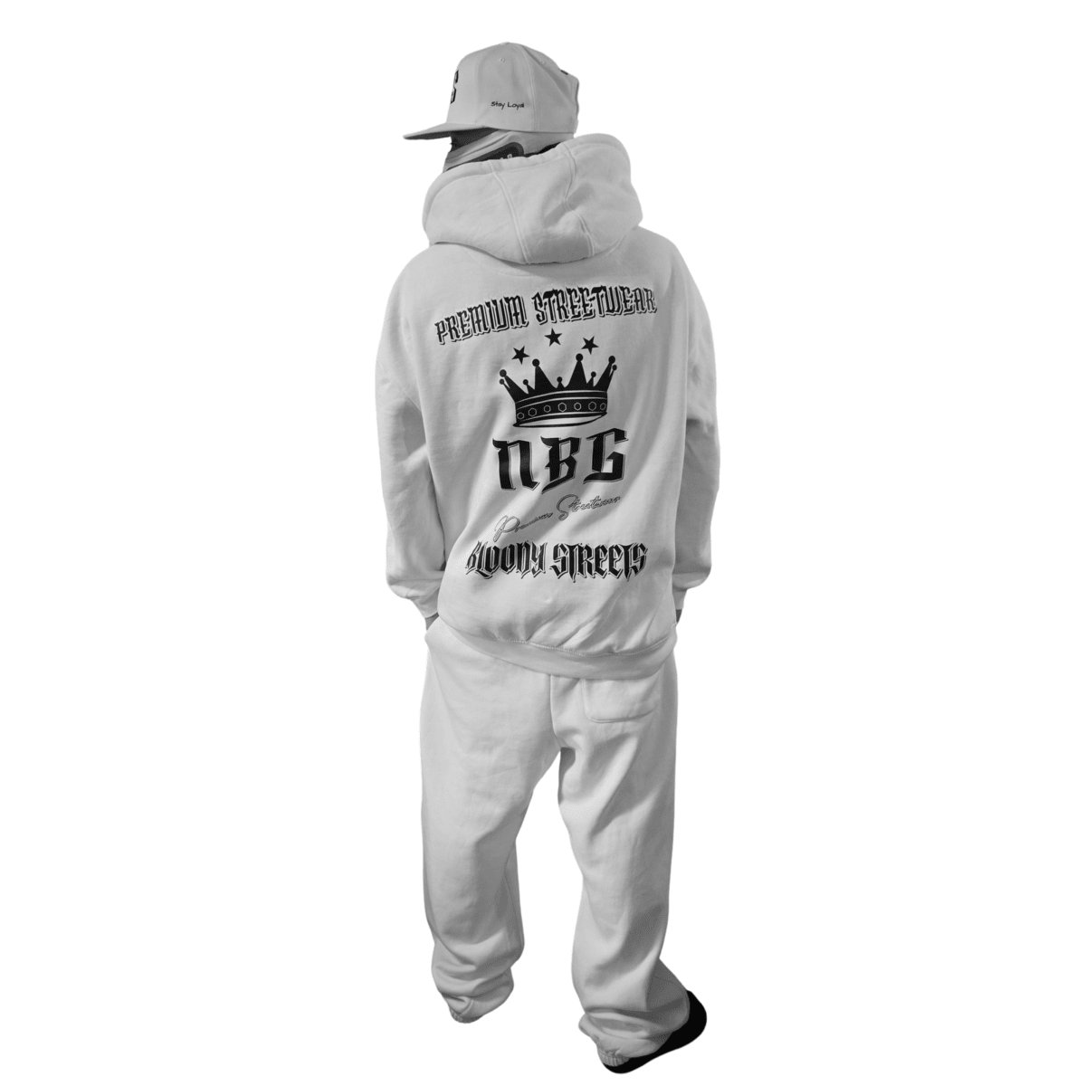 Oversize Fluffy Sweatpants Dead Skull weiß - BLOODY - STREETS.DE Streetwear Herren und Damen Hoodies, T-Shirts, Pullis