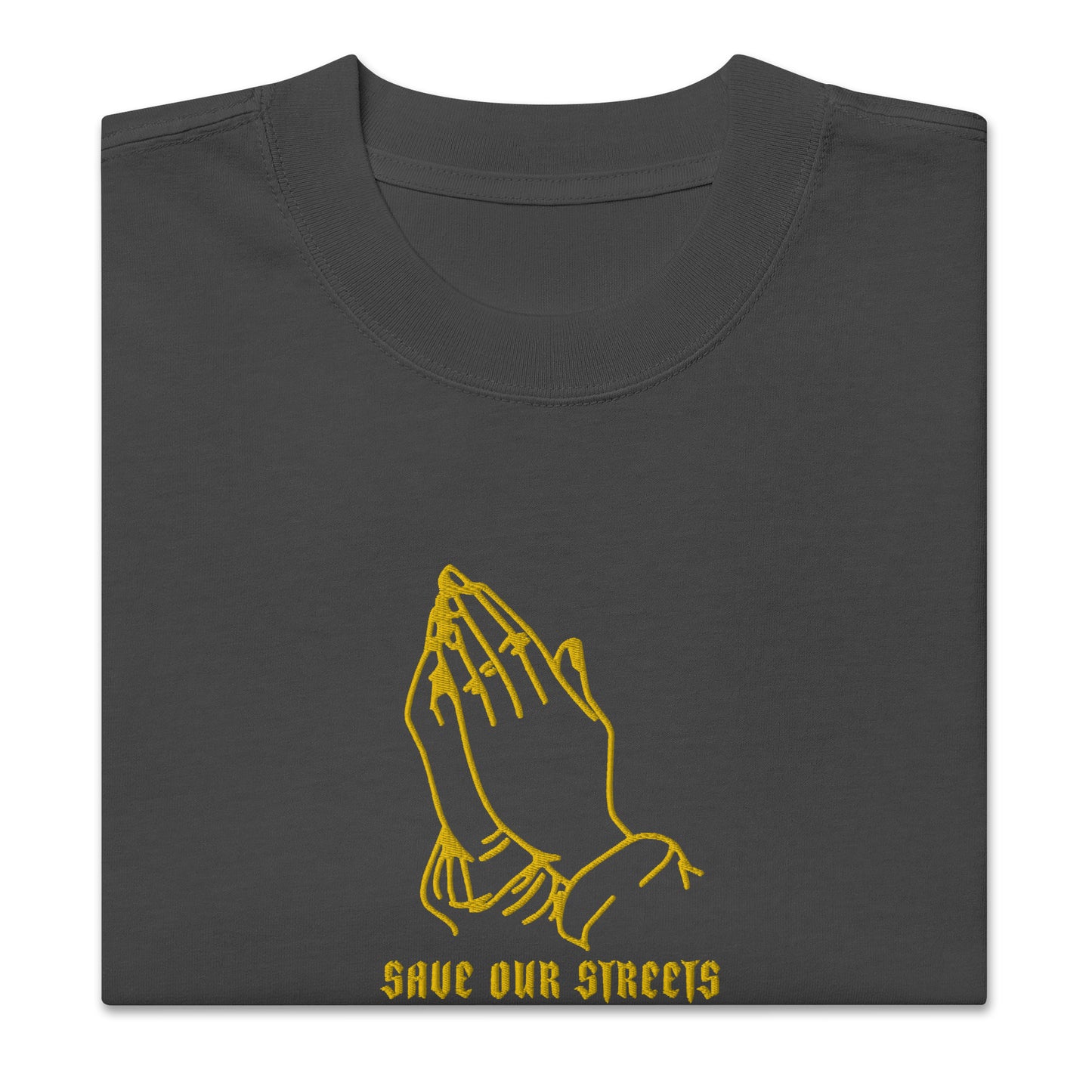 Oversized Streetwear T-Shirt mit verwaschenem Look | S.O.S. SAVE OUR STREETS