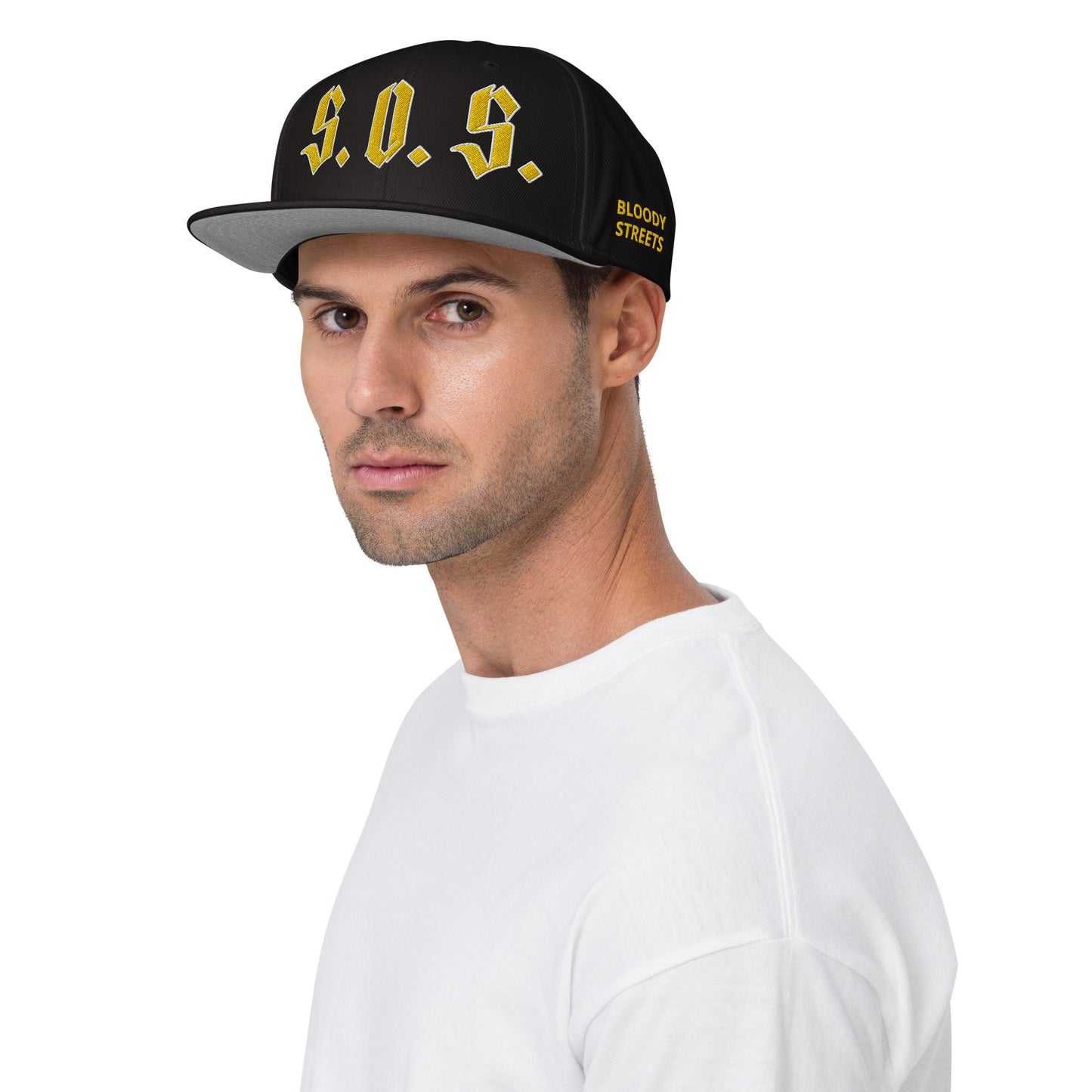 Streetwear Snapback Cap - S.O.S SAVE OUR STREETS