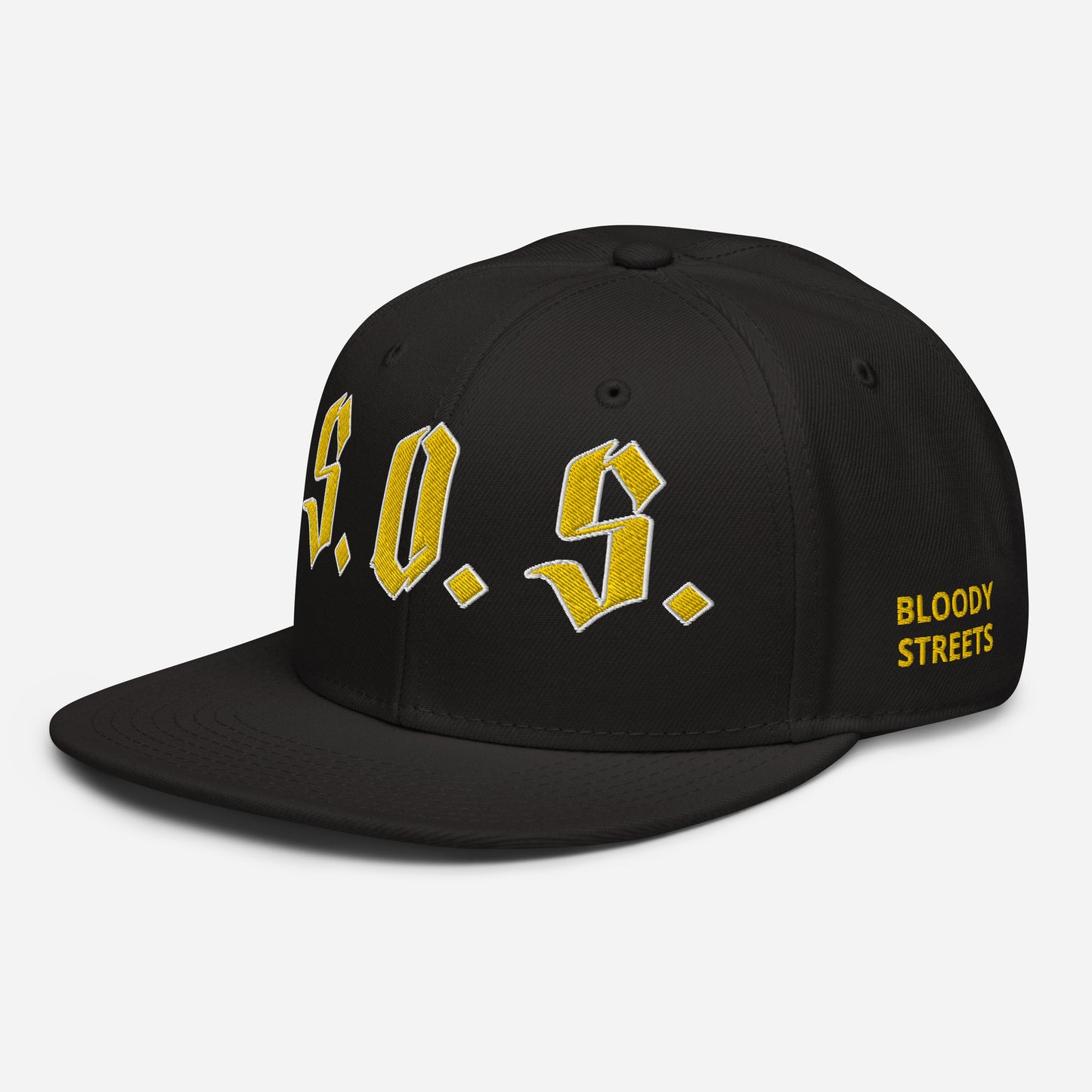 Streetwear Snapback Cap - S.O.S SAVE OUR STREETS