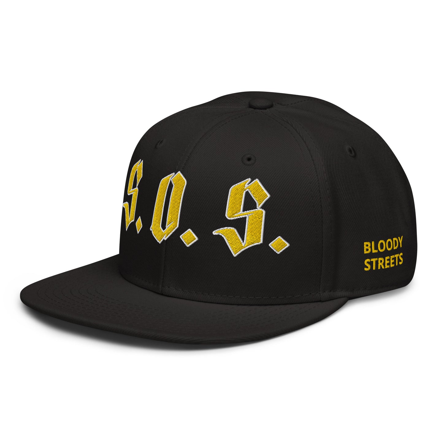 Streetwear Snapback Cap - S.O.S SAVE OUR STREETS
