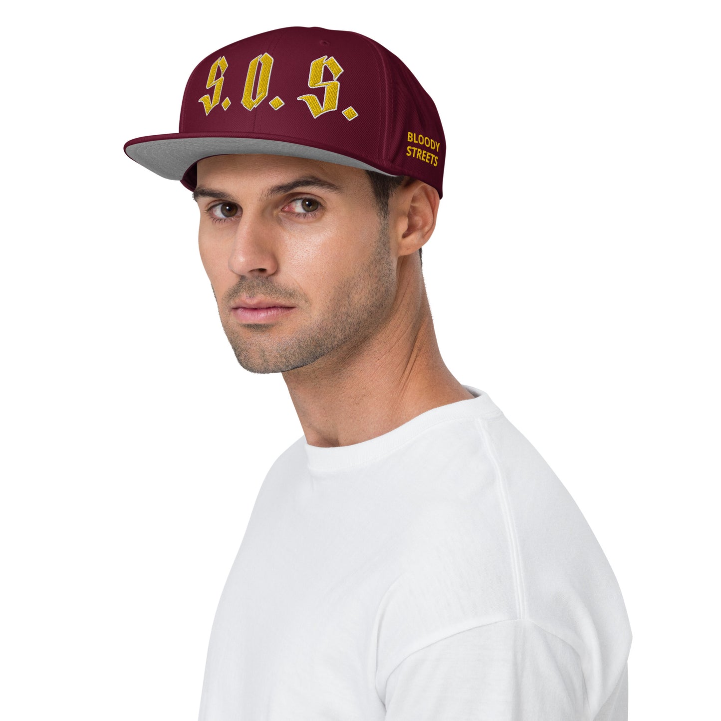 Streetwear Snapback Cap - S.O.S SAVE OUR STREETS