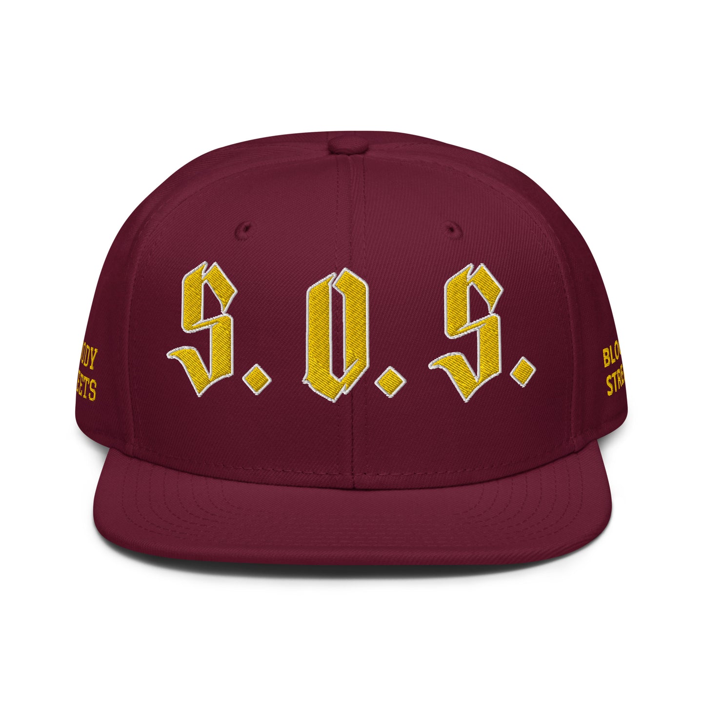Streetwear Snapback Cap - S.O.S SAVE OUR STREETS