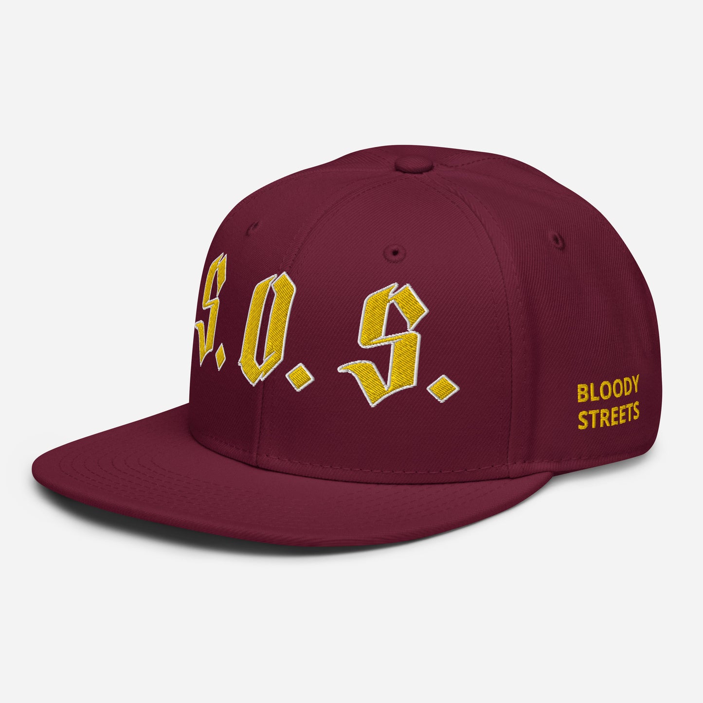 Streetwear Snapback Cap - S.O.S SAVE OUR STREETS