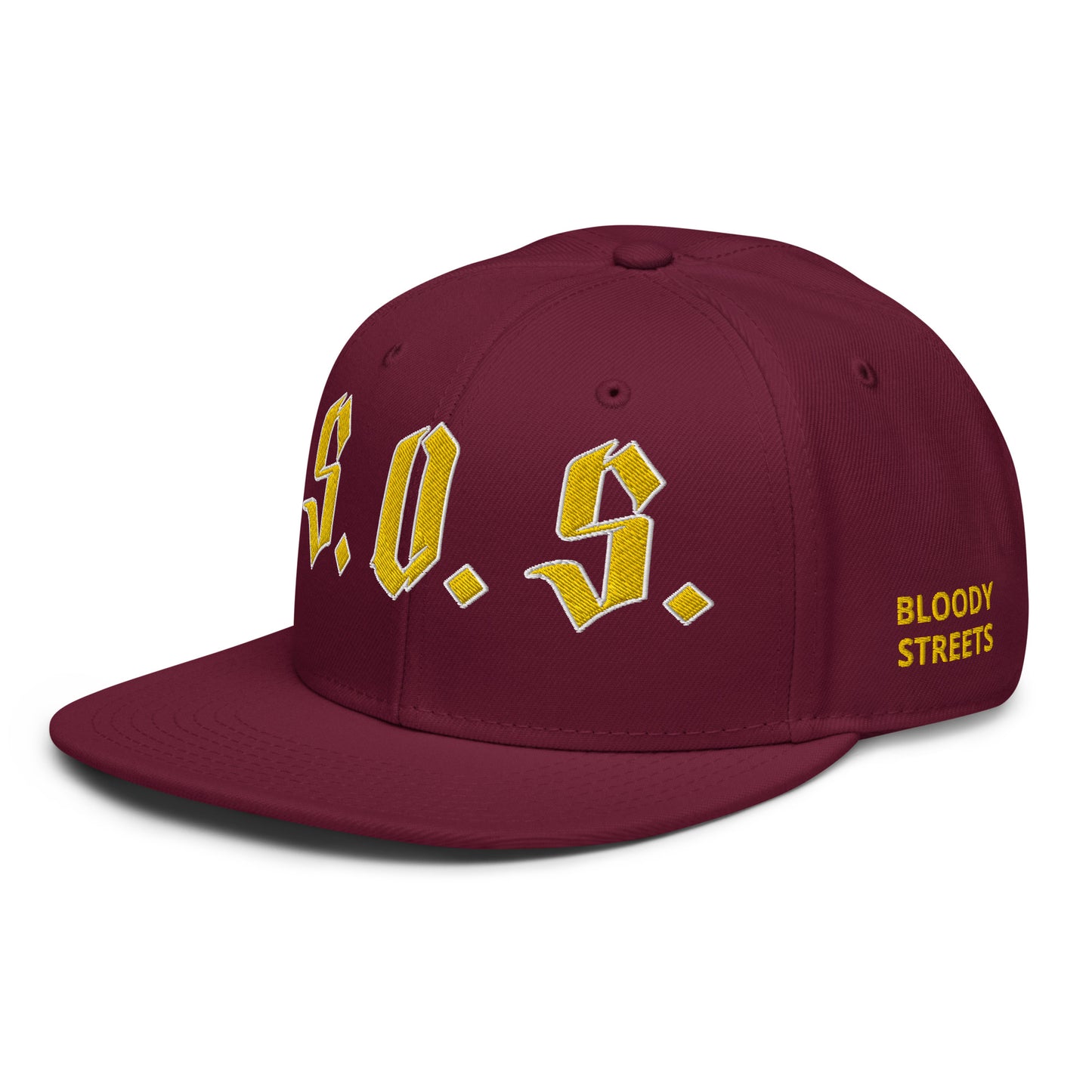 Streetwear Snapback Cap - S.O.S SAVE OUR STREETS