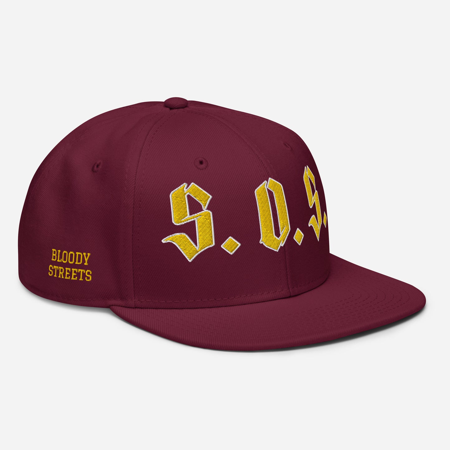 Streetwear Snapback Cap - S.O.S SAVE OUR STREETS