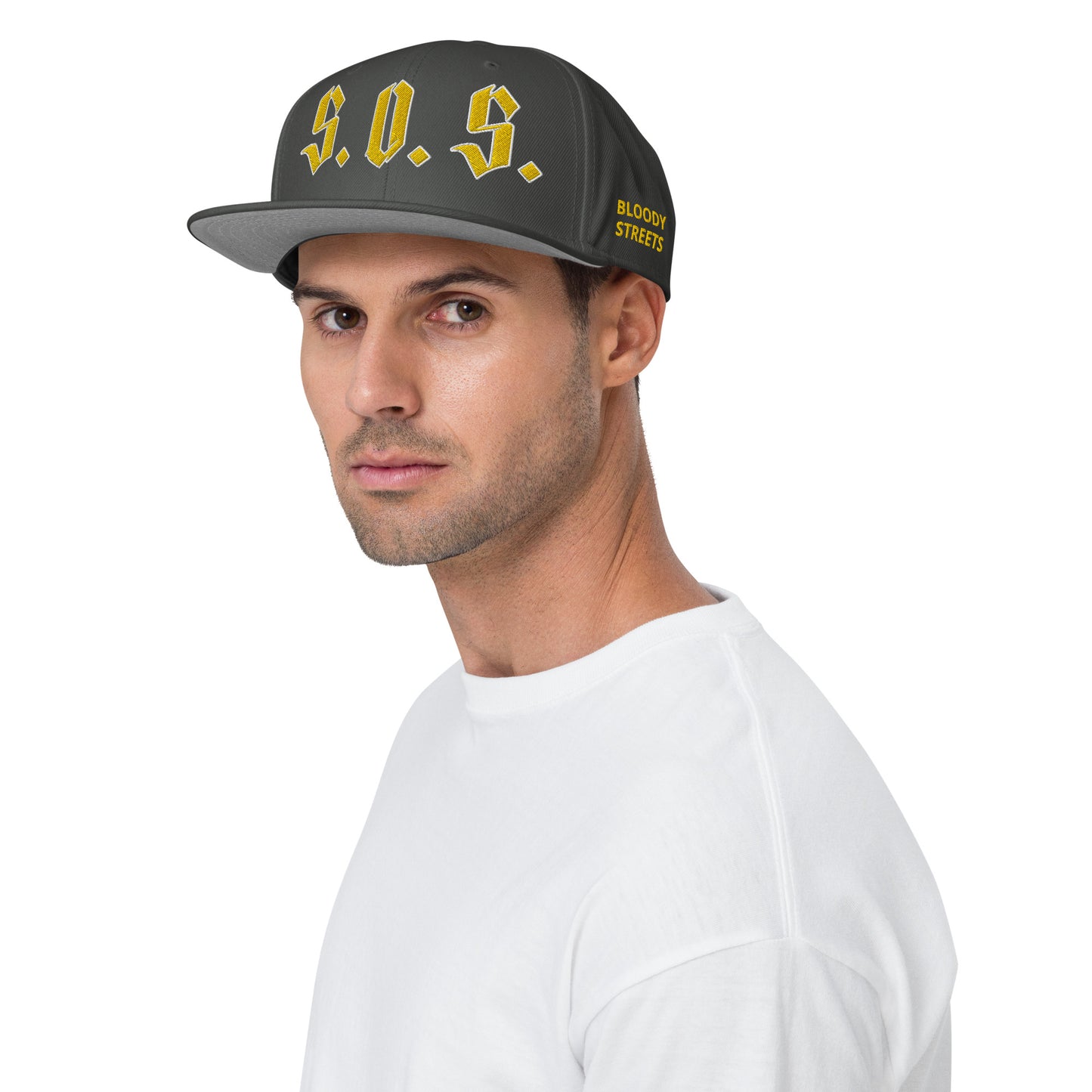 Streetwear Snapback Cap - S.O.S SAVE OUR STREETS