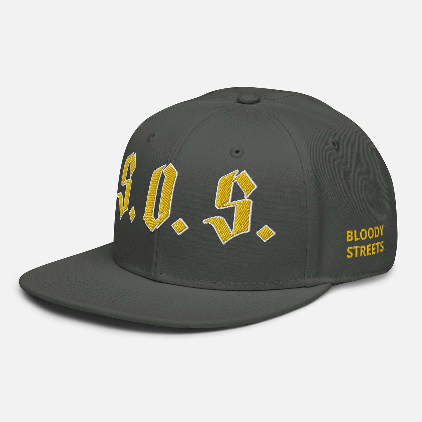 Streetwear Snapback Cap - S.O.S SAVE OUR STREETS