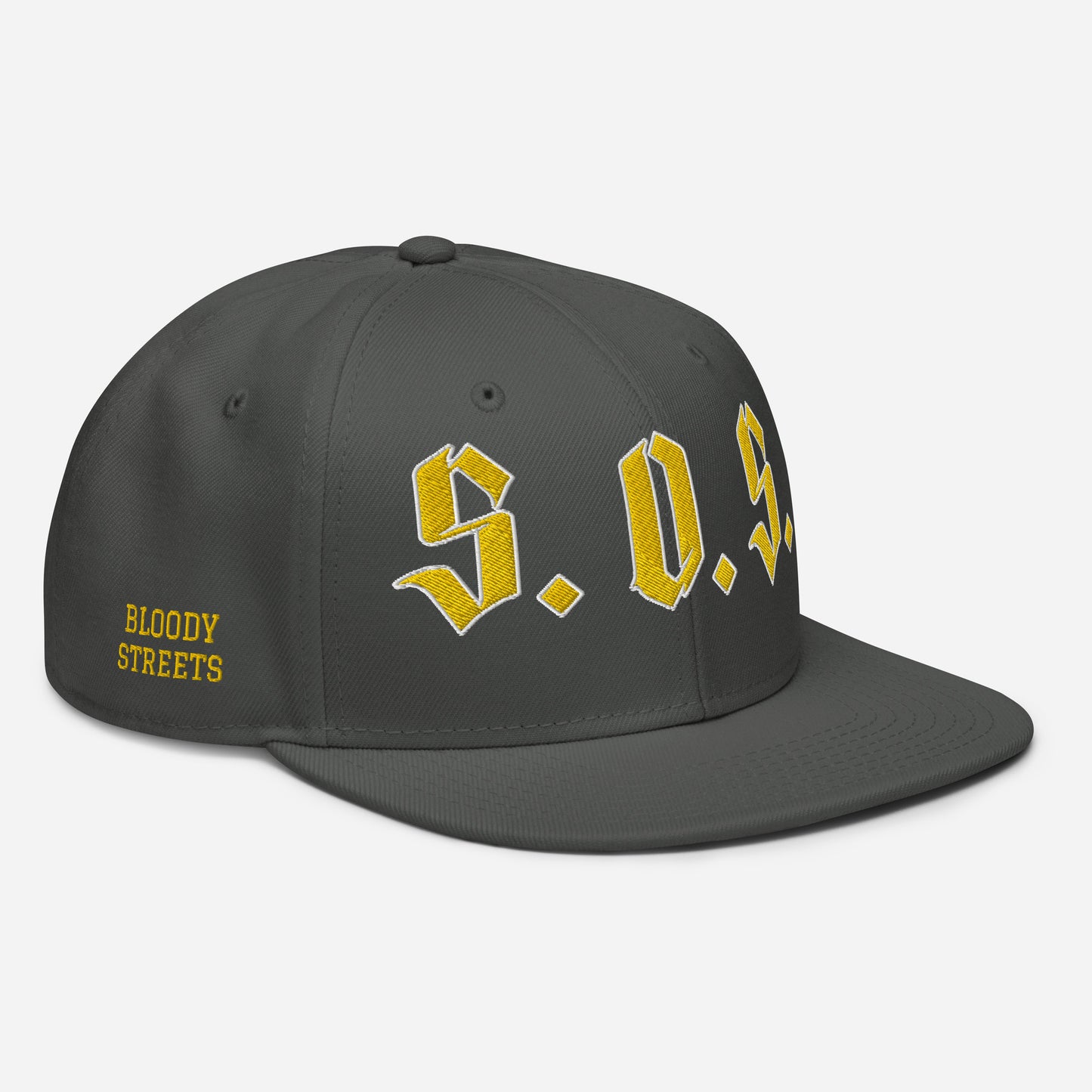 Streetwear Snapback Cap - S.O.S SAVE OUR STREETS