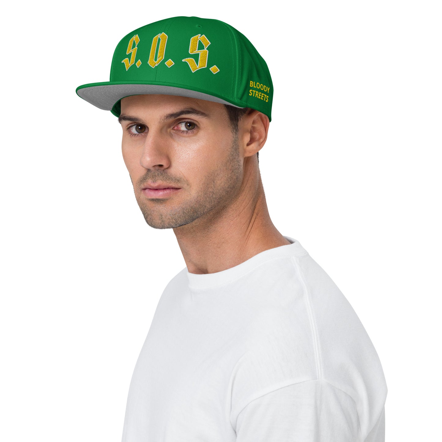 Streetwear Snapback Cap - S.O.S SAVE OUR STREETS