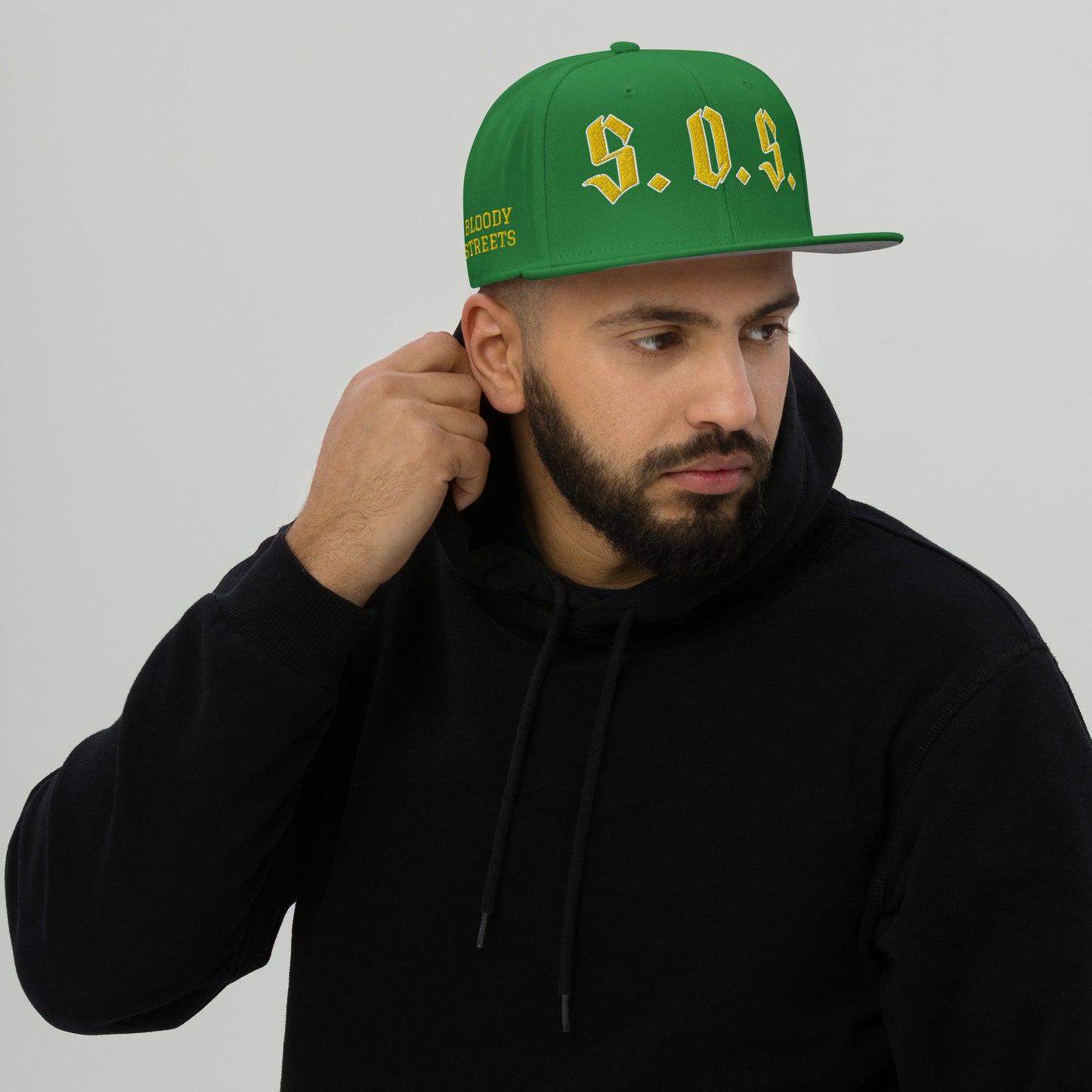 Streetwear Snapback Cap - S.O.S SAVE OUR STREETS