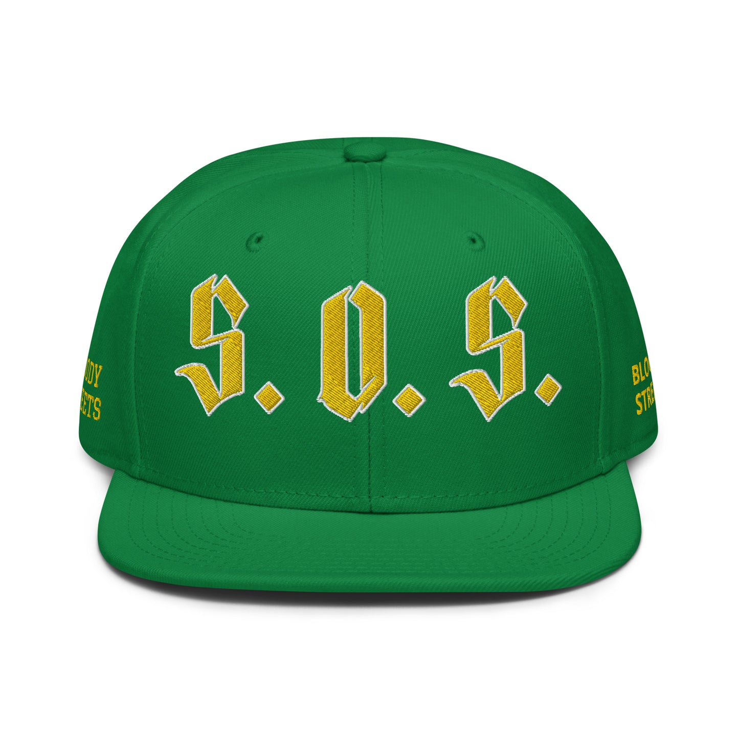 Streetwear Snapback Cap - S.O.S SAVE OUR STREETS