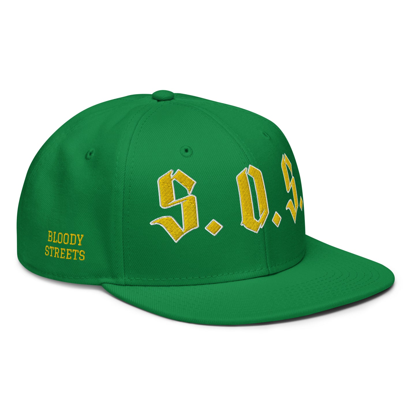 Streetwear Snapback Cap - S.O.S SAVE OUR STREETS