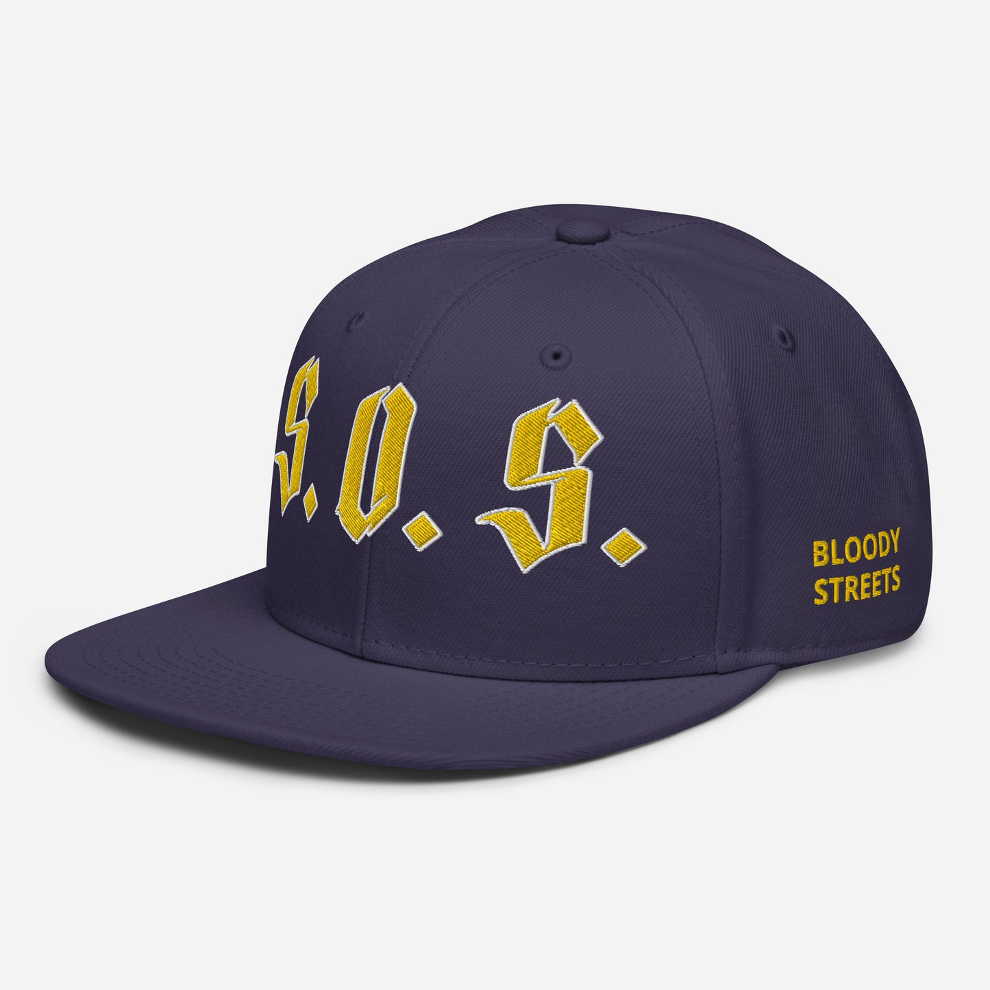 Streetwear Snapback Cap - S.O.S SAVE OUR STREETS