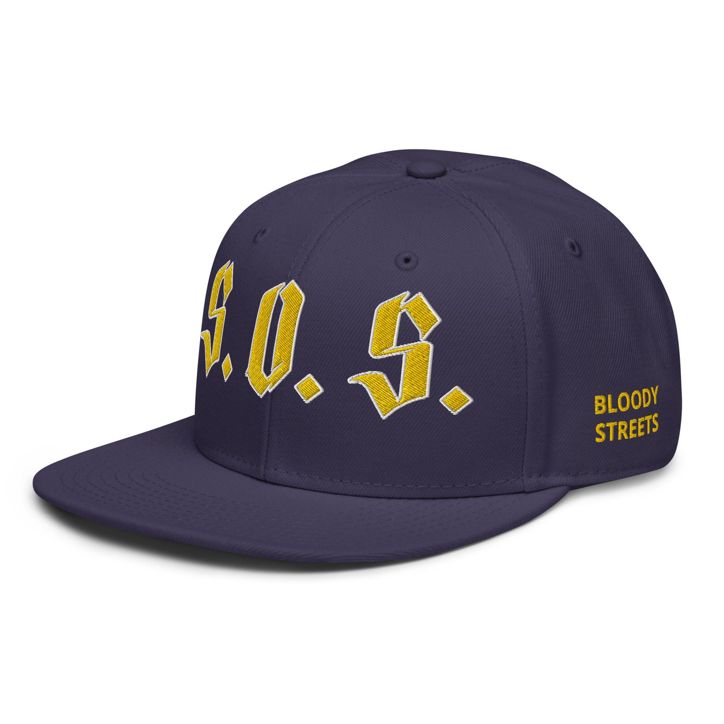 Streetwear Snapback Cap - S.O.S SAVE OUR STREETS