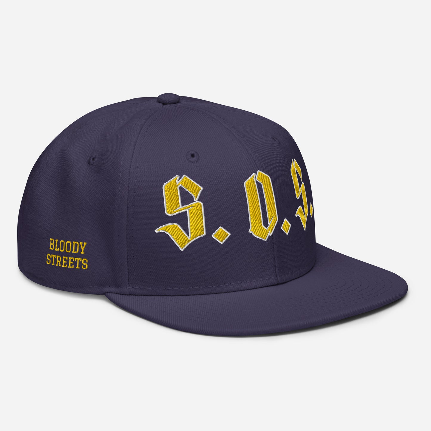 Streetwear Snapback Cap - S.O.S SAVE OUR STREETS