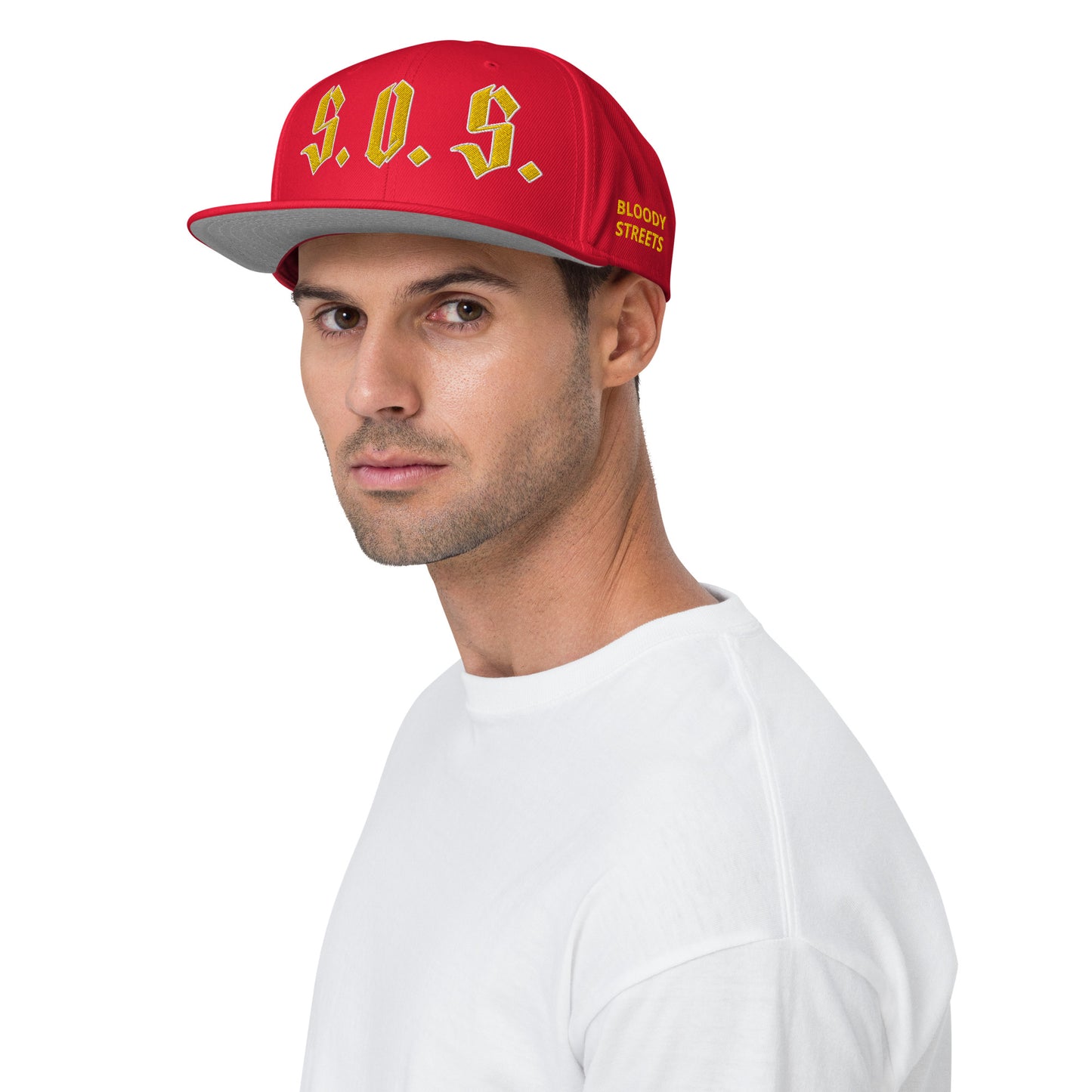 Streetwear Snapback Cap - S.O.S SAVE OUR STREETS