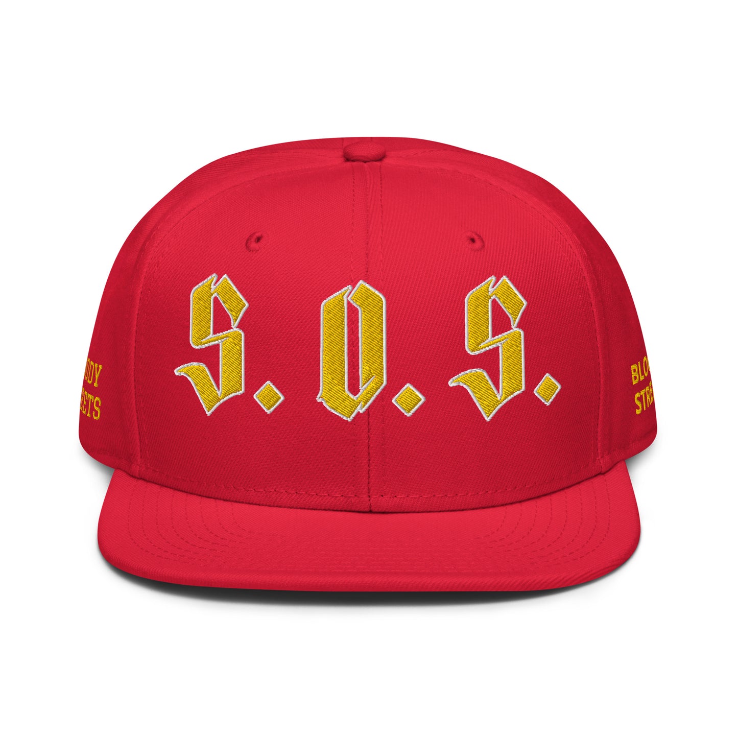 Streetwear Snapback Cap - S.O.S SAVE OUR STREETS