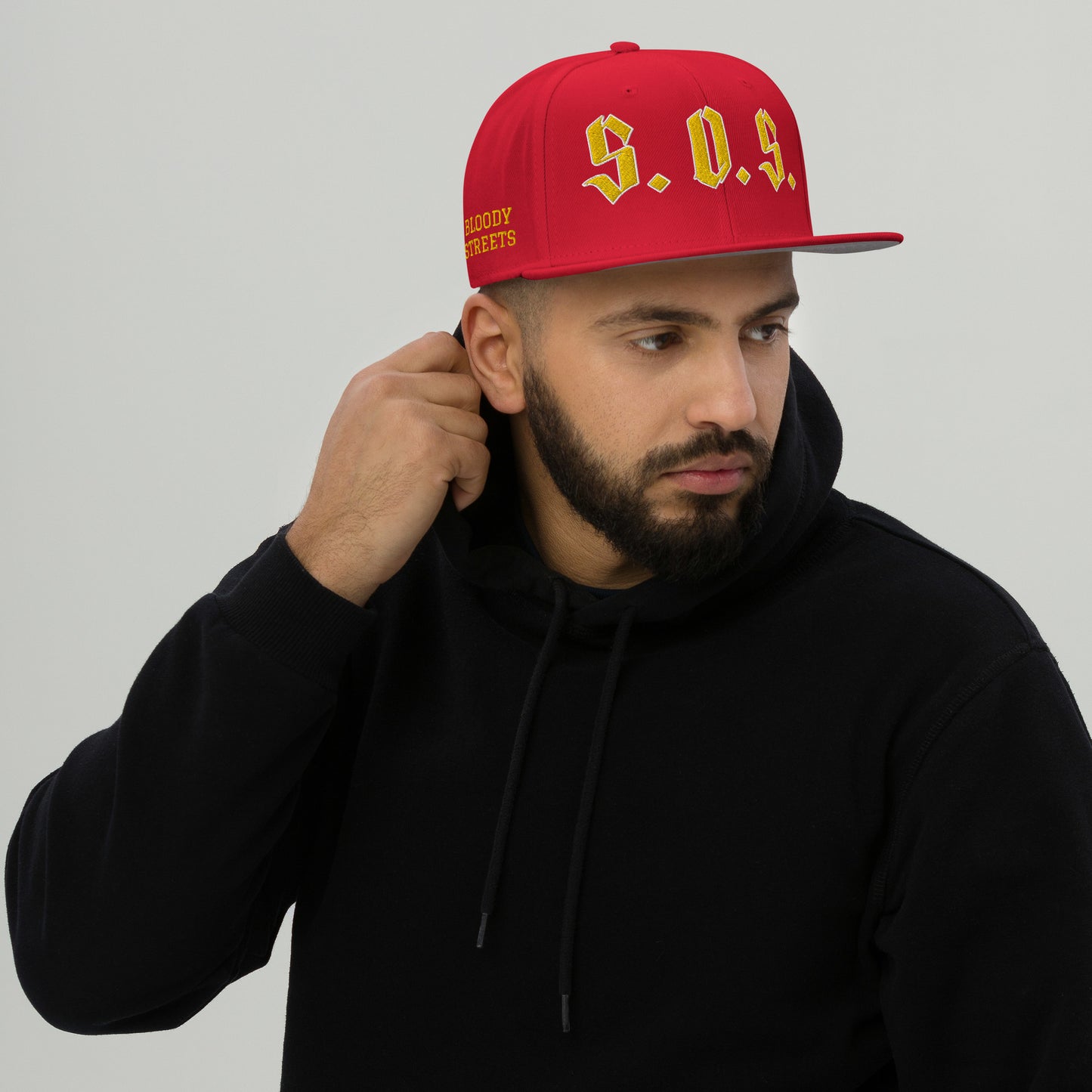 Streetwear Snapback Cap - S.O.S SAVE OUR STREETS