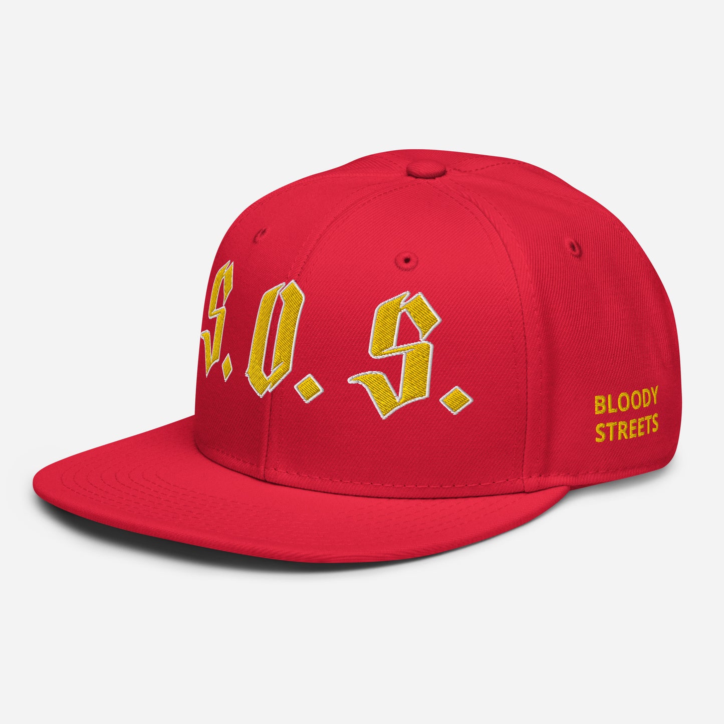 Streetwear Snapback Cap - S.O.S SAVE OUR STREETS
