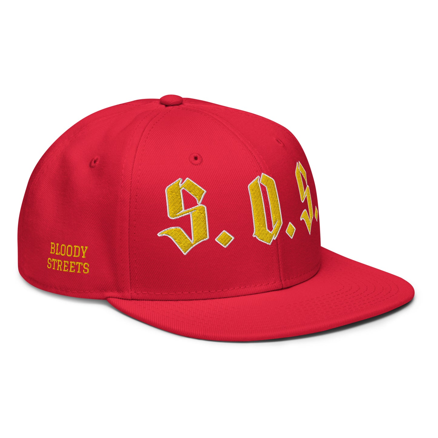 Streetwear Snapback Cap - S.O.S SAVE OUR STREETS
