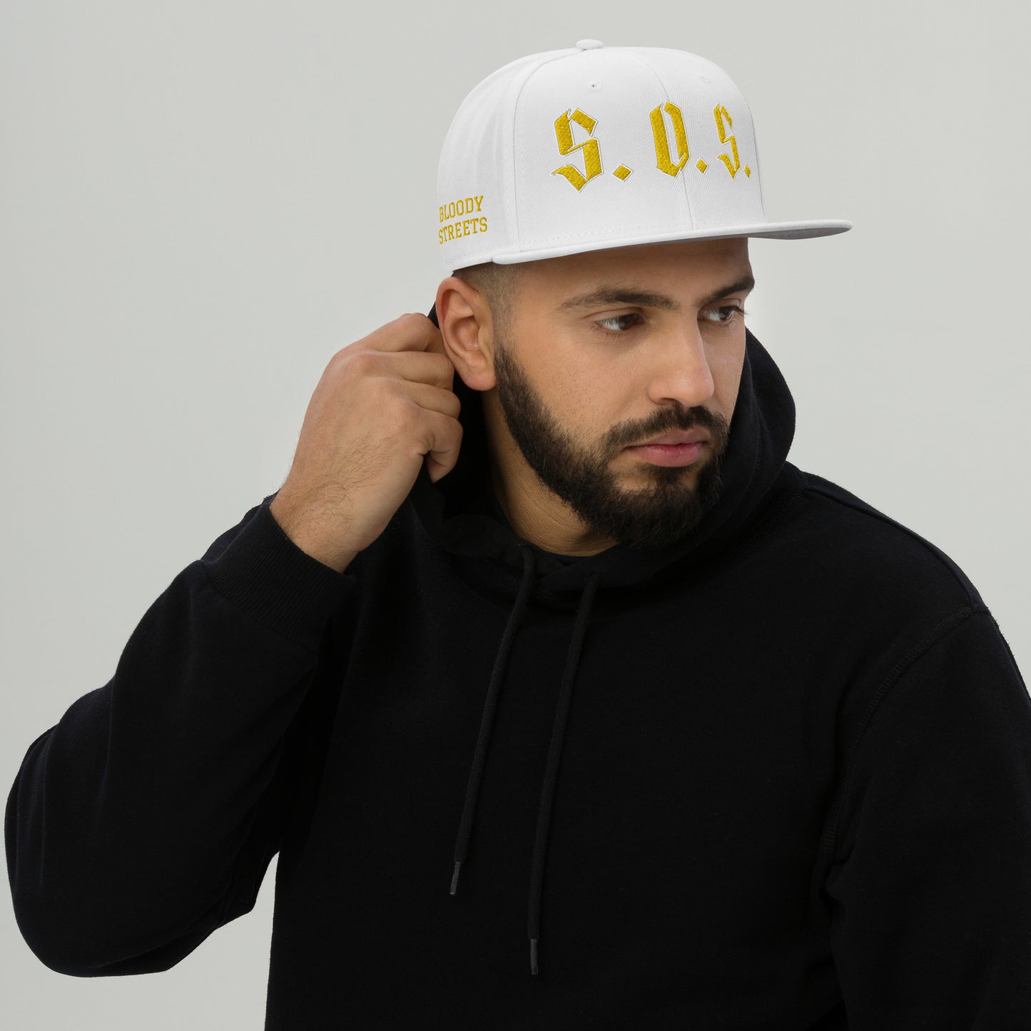 Streetwear Snapback Cap - S.O.S SAVE OUR STREETS
