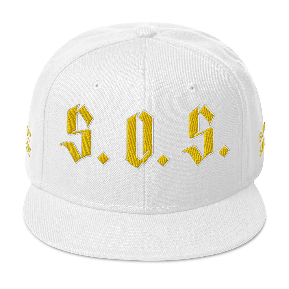 Streetwear Snapback Cap - S.O.S SAVE OUR STREETS