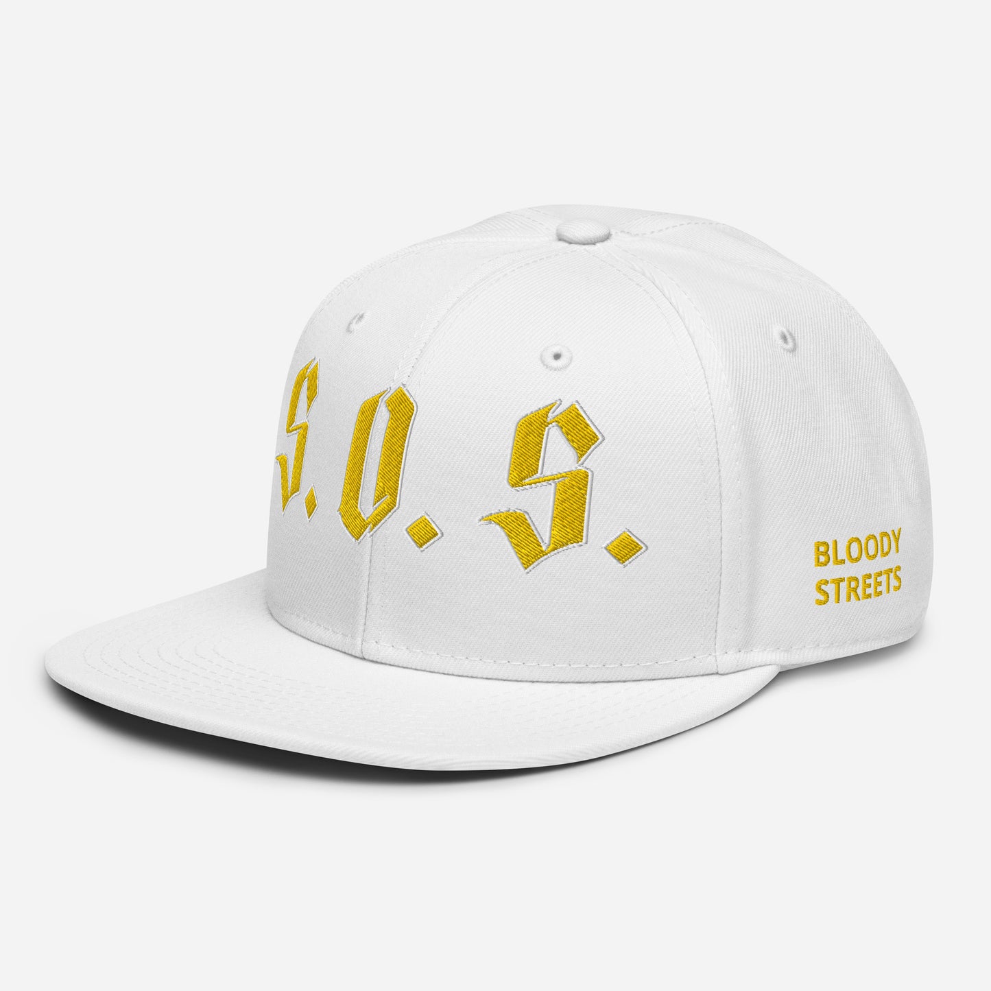 Streetwear Snapback Cap - S.O.S SAVE OUR STREETS