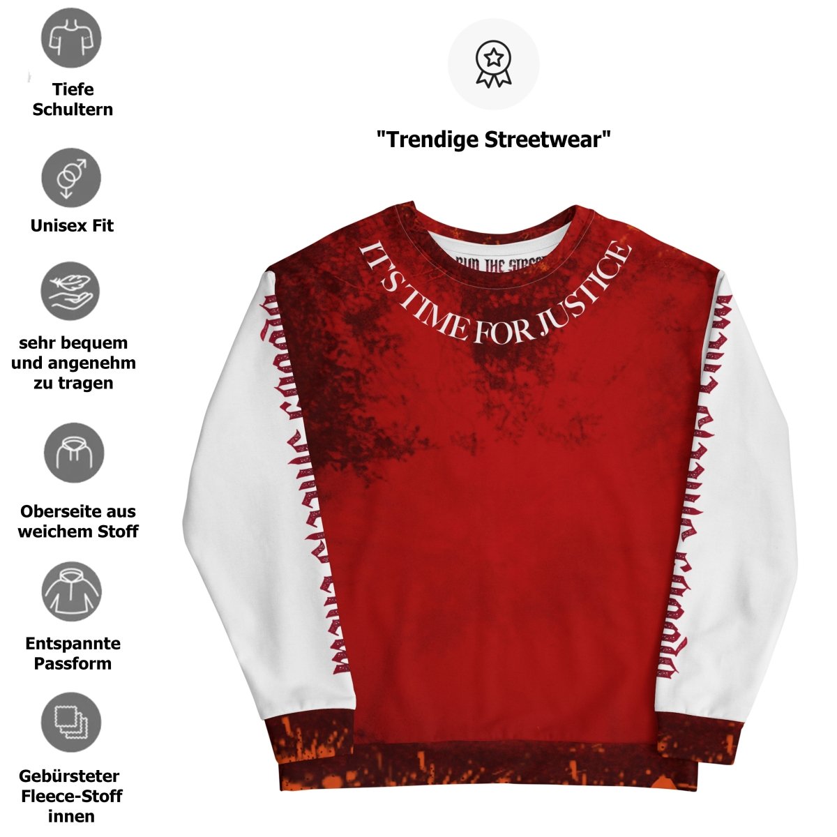 Streetwear Pullover BLOOD - LINE V3 - BLOODY - STREETS.DE Streetwear Herren und Damen Hoodies, T-Shirts, Pullis