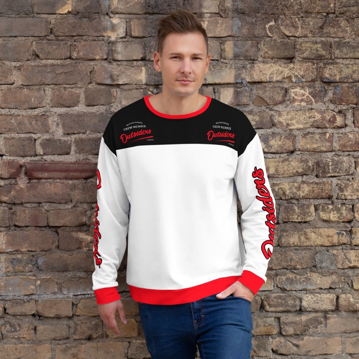 Streetwear Pullover Unisex - BS OUTSIDERS V2 - BLOODY - STREETS.DE Streetwear Herren und Damen Hoodies, T-Shirts, Pullis