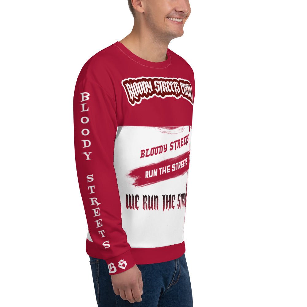Streetwear Pullover - We Run The Streets: Das lässige Unisex Addribut für jeden Look - BLOODY - STREETS.DE Streetwear Herren und Damen Hoodies, T-Shirts, Pullis