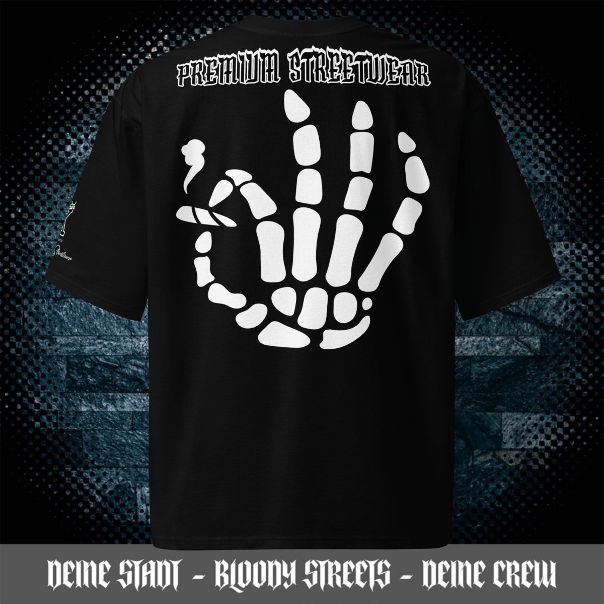 Streetwear T-Shirt "Bloody Streets Legends" Schweres oversized T-Shirt - BLOODY - STREETS.DE Streetwear Herren und Damen Hoodies, T-Shirts, Pullis