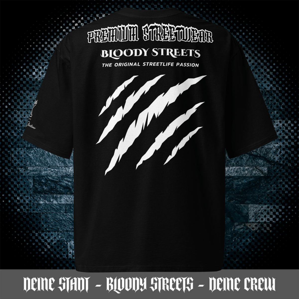 Streetwear T-Shirt "Bloody Streets Legends V2" schweres oversized T-Shirt - BLOODY - STREETS.DE Streetwear Herren und Damen Hoodies, T-Shirts, Pullis