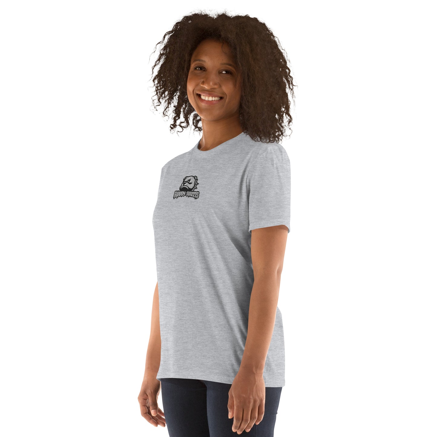 BLOODY STREETS Kurzärmeliges 100 % Ringgesponnen Baumwolle T-Shirt - BLOODY-STREETS.DE Streetwear Herren und Damen Hoodies, T-Shirts, Pullis