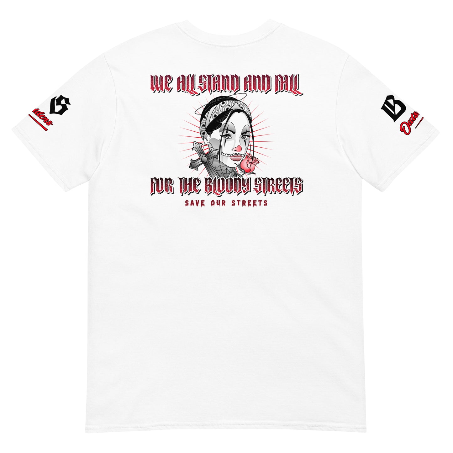 Streetwear T-Shirt Damen - BS OUTSIDERS BACK Lady - BLOODY-STREETS.DE Streetwear Herren und Damen Hoodies, T-Shirts, Pullis