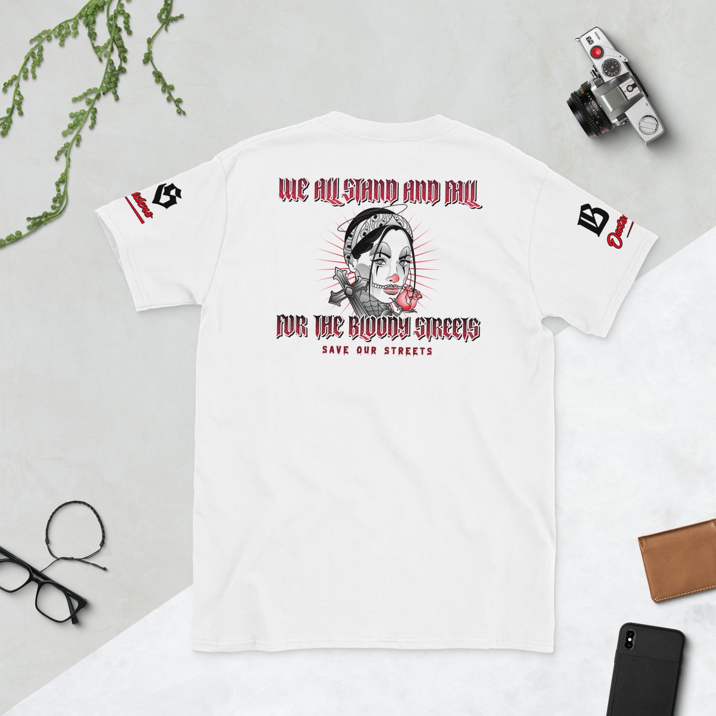 Streetwear T-Shirt Damen - BS OUTSIDERS BACK Lady - BLOODY-STREETS.DE Streetwear Herren und Damen Hoodies, T-Shirts, Pullis