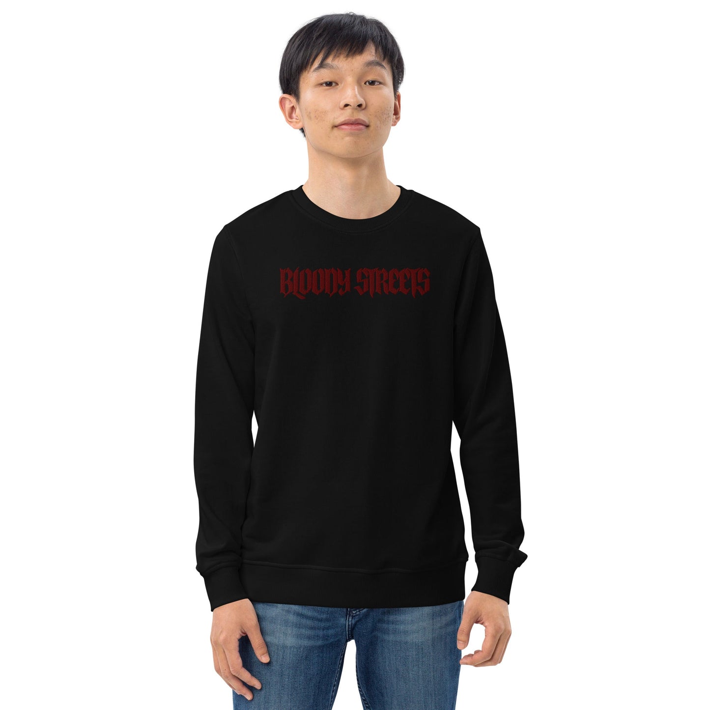 BLOODY STREETS "Classic" Streetwear Bio Pullover - BLOODY-STREETS.DE Streetwear Herren und Damen Hoodies, T-Shirts, Pullis