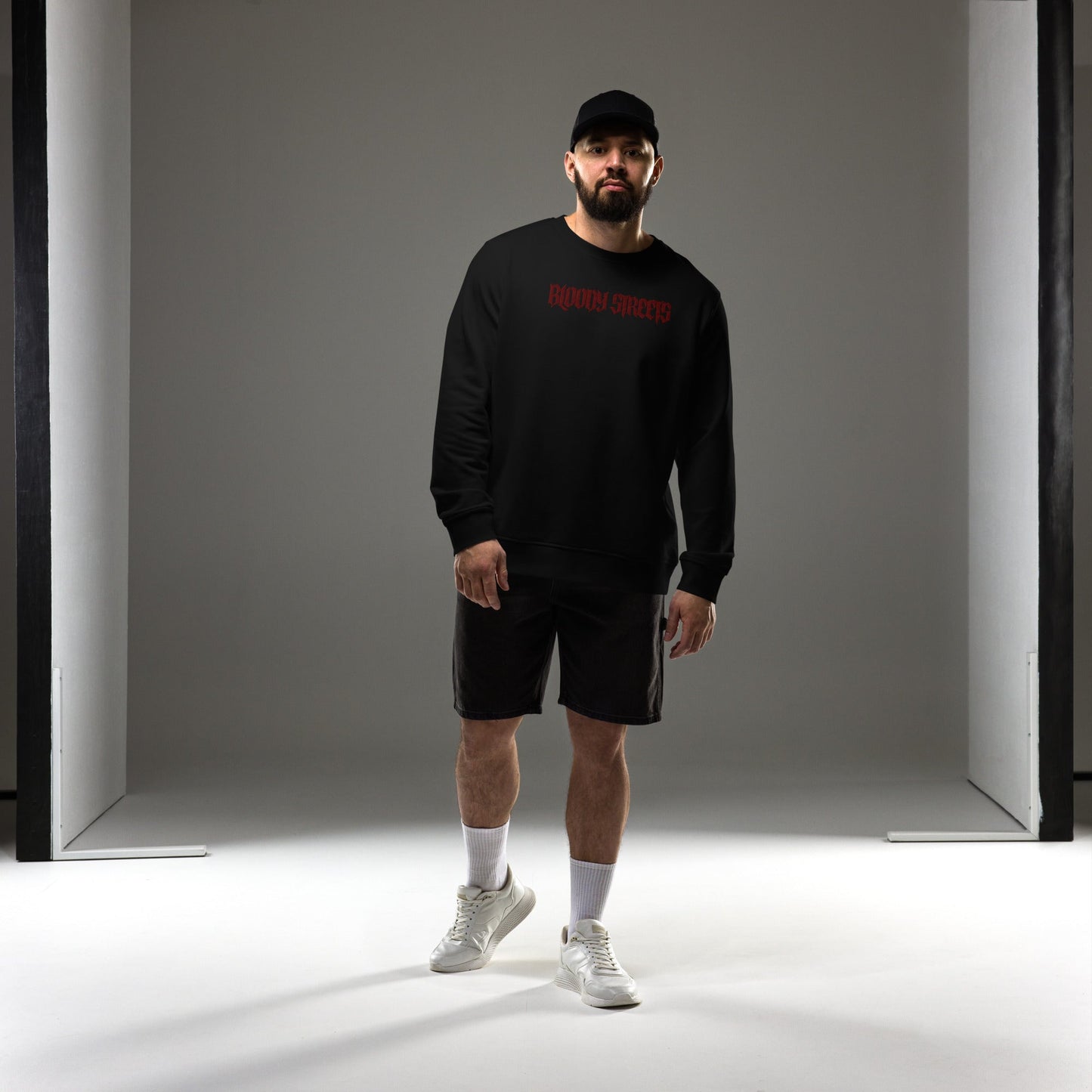 BLOODY STREETS "Classic" Streetwear Bio Pullover - BLOODY-STREETS.DE Streetwear Herren und Damen Hoodies, T-Shirts, Pullis